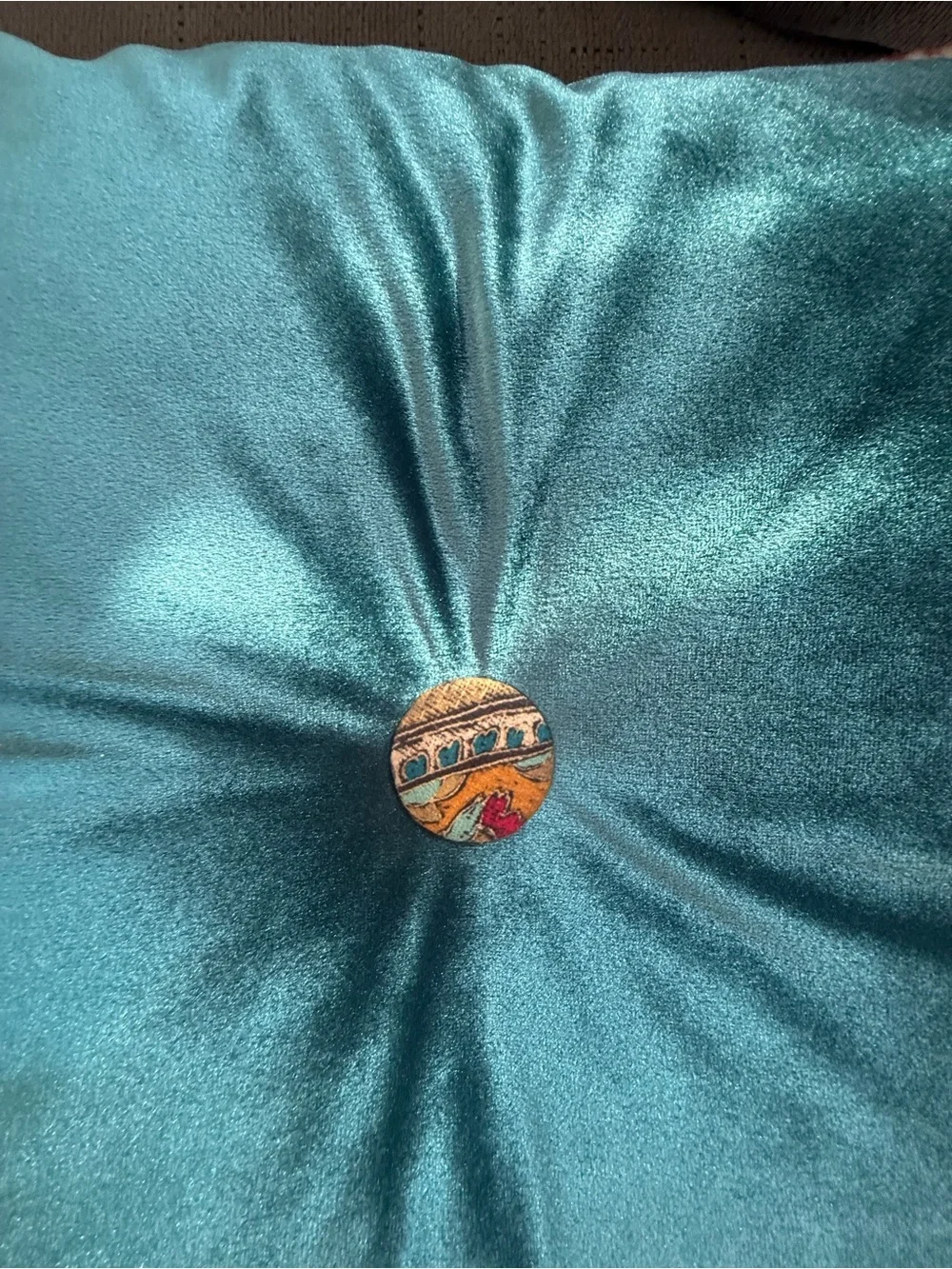 Michael Amini velvet throw pillow